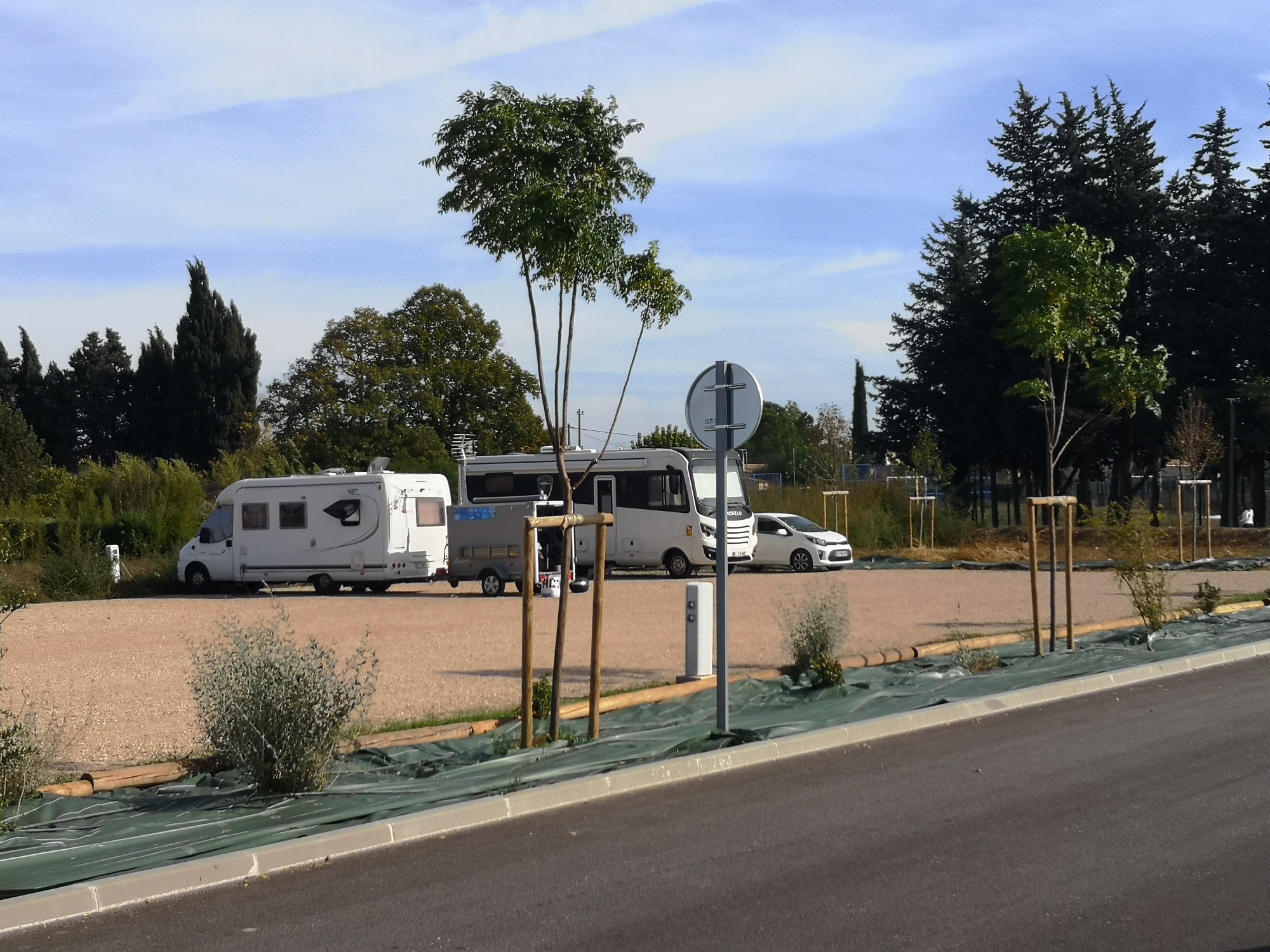 Parking et aire de camping-car au Val